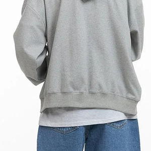 Sweat à capuche en tissu respirant surdimensionné, service OEM, pour hommes / Prix bas avec fermeture éclair et capuche réglable pour l'hiver - Product Image 6