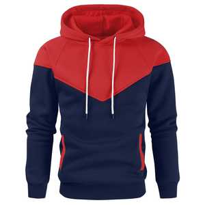 Sudadera Deportiva de Felpa 100% Algodón de BHUTTA ENTERPRISES, de Alta Calidad, para Uso en las Cuatro Estaciones, Azul y Rojo, con Logotipo Personalizado - Product Image 1