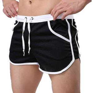 Pantalones cortos de gimnasio sólidos para hombre 2025, pantalones deportivos atléticos teñidos lisos, pantalones casuales para correr - Product Image 1