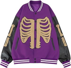 Chaqueta acolchada Softshell de invierno para hombre Mezcla de lana de estilo universitario con patrón de letras universitarias bordadas Posición del logotipo frontal - Product Image 5