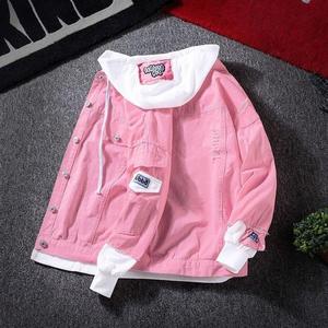 Veste en jean unisexe, coupe ample, look streetwear, qualité durable, commandes personnalisées en gros - Product Image 5
