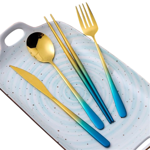 Palillos chinos de acero inoxidable palitos de Sushi reutilizables juego de palillos de titanio plateado con calidad superior - Product Image 3