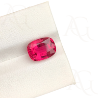 Labor gewachsen Rot Rubel lit Turmalin rosa Kissen Schneiden Sie lose Edelstein Synthetik zum Fabrik preis für Schmuck herstellung erstellt