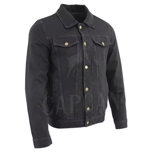 Vestes pour hommes à manches longues de qualité supérieure avec col rabattu en denim de Pékin personnalisé, fabriquées au Pakistan - Product Image 2