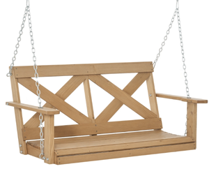 Lit suspendu d'extérieur en bois massif (suspendu / robuste) - Product Image 4