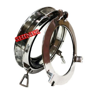 Miroir de hublot de navire maritime nautique Miroirs de hublot d'appel rustique authentiques et fenêtres Décoration murale maritime Miroir d'avion - Product Image 2