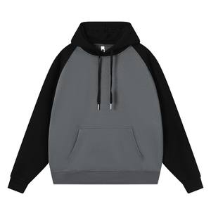 เสื้อฮู้ดสวมหัวโอเวอร์ไซส์สำหรับผู้ชายเสื้อสเวตเชิ้ตมีฮู้ดแบบเย็บติดและซิสเตอร์กลับด้านลายพิมพ์หน้าจอผ้าไหม - Product Image 6