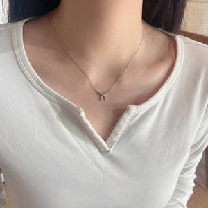 Collares con Colgante de Avión de Moissanita Color D VVS1 para Mujer, Dijes Pequeños Únicos, Joyería de Plata de Ley 925, Corte Brillante, Moderno - Product Image 4