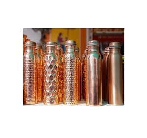 <b>Travel</b>-friendly Enameled Design Copper Drinkware Kitchenware Metal Water <b>Bottle</b> with Practical Usage - Product Image 5