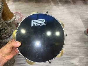 Pandero Árabe Profesional Egipcio Riq de 22 cm - Black Power Beat Head - Product Image 1