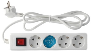 Enchufe múltiple serie estándar con 4 tomas y interruptor, 1,5 metros (GSC 0000011) - Product Image 1