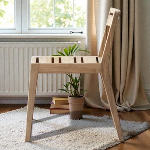 Chaise de jardin en teck recyclé durable, chaise de patio moderne pour l'extérieur, meubles en bois massif recyclé écologiques pour la cour - Product Image 5