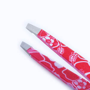 Pinzas para cejas, logotipo personalizado, acero sostenible, puntas puntiagudas inclinadas, pinzas para cejas con cejas, tijeras de resorte para pestañas - Product Image 2