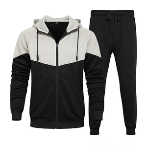 Vêtements de sport décontractés pour hommes en gros, survêtement en polyester zippé, coupe-vent pour l'entraînement hivernal - Product Image 4