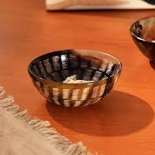 Bol en corne durable, vaisselle éco-responsable, bol en corne décoratif, centre de table traditionnel, sculpté à la main à bas prix - Product Image 5