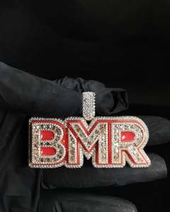 Collar de Lujo con Colgante de Letra Personalizado de Fábrica, Plata de Ley 925, Moissanita VVS, Corte Brillante, Certificado GRA, Estilo Hip Hop - Product Image 6