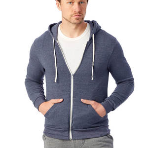 Sweats à capuche personnalisés avec fermeture éclair pour hommes Vente en gros hiver logo personnalisé qualité hommes coupe ajustée Hip Hop prix OEM avec votre logo - Product Image 2