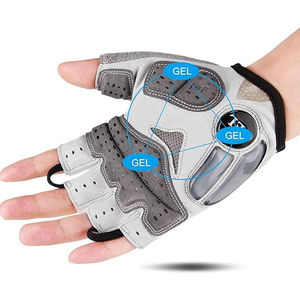 Guantes de Ciclismo Transpirables de Gel y Cuero PU para Bicicleta de Carretera/Montaña, Ecológicos, Lavables, para Entrenamiento Físico y Deportes al Aire Libre - Product Image 2
