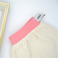 Gant exfoliant Gant de bain de beauté écologique Vente en gros personnalisé Soie Corps Meilleurs gants exfoliants Fournisseurs Taille personnalisée