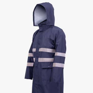 Impermeable Unisex con Capucha Reflectante, Gabardina Larga para Trabajo al Aire Libre, Senderismo y Camping, Hecho en Turquía - Product Image 1