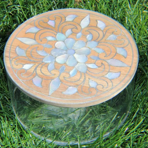 กล่องขนมคริสตัลอะคริลิคสุดหรูสำหรับของขวัญวันอีดมูบารัคและงานรอมฎอน พร้อมฝาปิดไม้ฝังมุก - Product Image 1