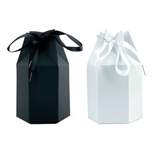 Caja de Papel Rígido Plegable Ecológica en Blanco y Negro Mate para Velas Aromáticas - Product Image 3