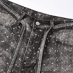 กางเกงขาสั้นสำหรับผู้ชายประดับพลอยเทียมระยิบระยับสำหรับใส่แสดงโลโก้ได้ตามต้องการ - Product Image 5