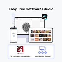 Grabador Láser Encapsulado Creality Falcon A1C con Diodo Intercambiable de 5W 10W y Láser IR para Pequeñas Empresas Personalizadas