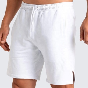 กางเกงขาสั้นซับเหงื่อผ้าคอตตอนเทอร์รี่สไตล์100% สำหรับผู้ชายเสื้อผ้าแนวสตรีทฮิปฮอปสีพื้นผลิตจาก2025 - Product Image 5