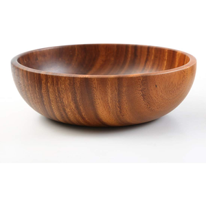 Cuenco para servir de diseñador, cuenco de madera grabado con banda metálica hecho de mango de alta calidad, madera de acacia, aluminio duradero suministrado, comida HHO - Product Image 6