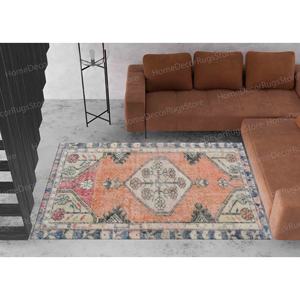 Floral Pattern Printed <b>Rug</b> - Turkish Style, Outdoor, Bath, Car Mat,Nonwoven Thin <b>Rug</b> - Product Image 3