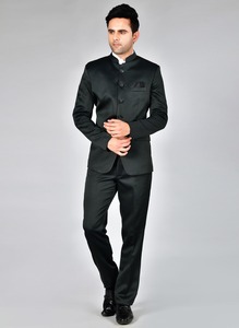 Traje Clásico Negro de Dos Piezas de la Mejor Calidad para Oficina, Reuniones de Negocios, Eventos Corporativos y Uso Profesional para Exportación - Product Image 3