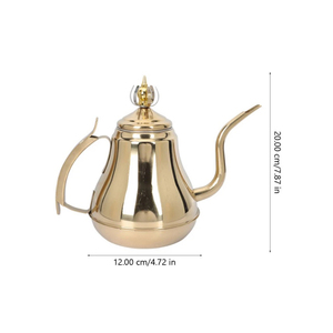 <b>Royal</b> Style Brass Metal Tea Pot Dallah For <b>Catering</b> Usage Serveware Items Arabic Tea Pot Kettle Arabic Tea Pot Premium Quality - Product Image 5