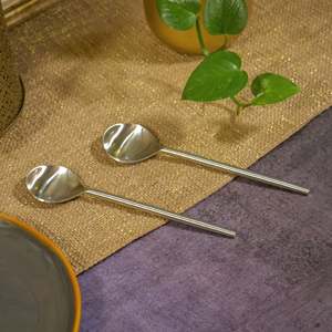 Cuchara de Acero Inoxidable Ecológica, Hecha a Mano, con Acabado Pulido Espejo, para Cenas Elegantes y Ocasiones Especiales, Uso Duradero y Cómodo - Product Image 3