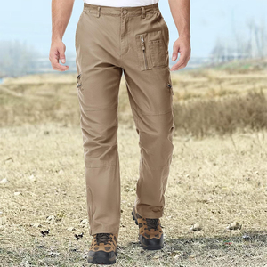Custom Waterproof Windproof Breathable Cotton Work Trousers Mens Cargo High Waist Winter Wholesale Price - Product Image 1