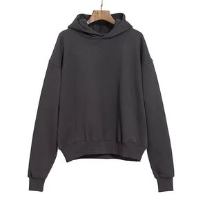 Sweats à capuche et sweat-shirt à capuche pour hommes Hip Hop surdimensionnés Sweats à capuche et sweat-shirt respirants en coton de couleur unie pour hommes - Product Image 5