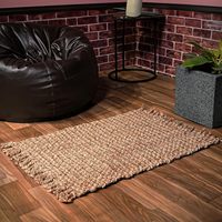 Tapis de salon modernes en mélange de jute 100% Tapis de sol tissés faits à la main en jute et coton à vendre