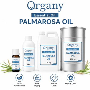 Bulk Pure Palmarosa <b>Essential</b> <b>Oil</b> Cymbopogon Martinii Steam Distilled Wholesale Private Label OEM Cosmetic Skincare Perfumery - Product Image 1