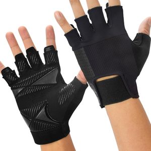 Gants de fitness en polyester personnalisés, extensibles, à prix abordable, gants de fitness à demi-doigts - Product Image 1