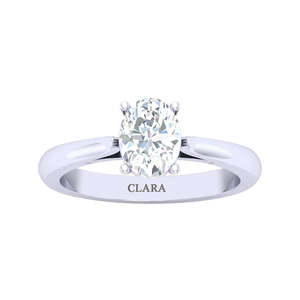 Achetez des bagues en argent sterling 925 pur de qualité supérieure pour femmes, avec diamants taille ovale et taille coussin, et des bagues pour hommes plaquées rhodium avec sertissage en incrustation. - Product Image 1