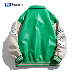 Veste de randonnée brossée en tricot de Polyester de haute qualité pour hommes veste universitaire à col montant Style XL taille automne mélange tissu fermeture éclair - Product Image 6