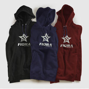 เสื้อฮู้ดแบบรูดซิปสำหรับผู้ชายเสื้อฮู้ดสองชั้นสำหรับชายหญิงบ็อกซี่สีพื้นเรียบสีดำเรียบสไตล์อเมริกัน480กรัมซักได้ตามต้องการ - Product Image 2