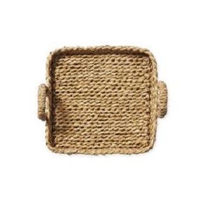 Ready to Ship Wicker <b>Tray</b> ECO Friendly Natural Wicker Decor Serving Fruit Woven Round Rattan <b>Basket</b> <b>Tray</b> for Home Storage <b>Trays</b> - Product Image 1