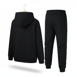 Conjunto Deportivo de Pantalones y Sudadera Cortos para Mujer, Conjunto de Sudadera con Capucha y Pantalones Deportivos con Bolsillos Laterales en Existencia - Product Image 2