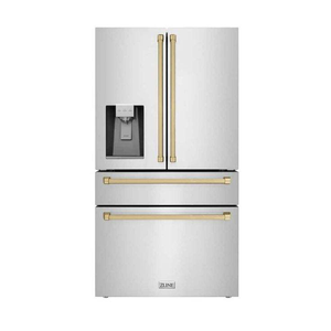 Refrigerador Incredible Kitchen36 de Profundidad Estándar en Acero Inoxidable con Dispensador de Agua y Máquina de Hielo TRF3601FD - Product Image 1