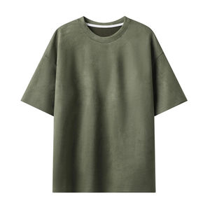 Haute qualité été à manches courtes T-shirt hommes à la mode Style décontracté T-Shirts pour hommes Streetwear ample col rond T-shirt hommes - Product Image 3