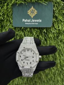 Montre Tourbillon Moissanite de Luxe Personnalisée, Sertie de Diamants, Boîtier et Bracelet Squelette avec Mouvement Mécanique, Délicatesse et Élégance - Product Image 1