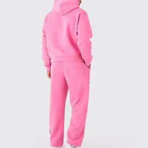 Chándal de lana de algodón informal de invierno para hombre, conjunto de Sudadera con capucha transpirable, logotipo personalizado, serigrafía, venta al por mayor - Product Image 5