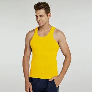 Débardeur de sport basique 100% polyester respirant et sans couture, singlet de course pas cher pour hommes - Product Image 6