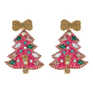 Boucles d'oreilles brodées de perles, boucles d'oreilles multi-perles personnalisées, bijoux de fête pour femmes au meilleur prix, boucles d'oreilles en perles - Product Image 1